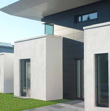 Neubau eines Wohn- und Passivhauses 