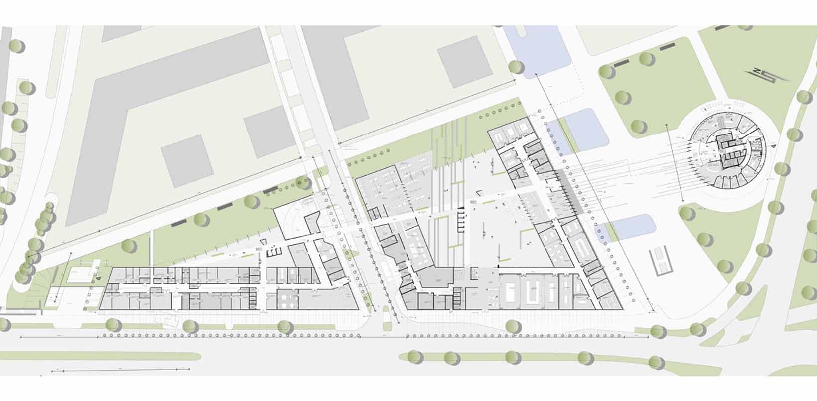 Neubau der WAZ - Zentrale