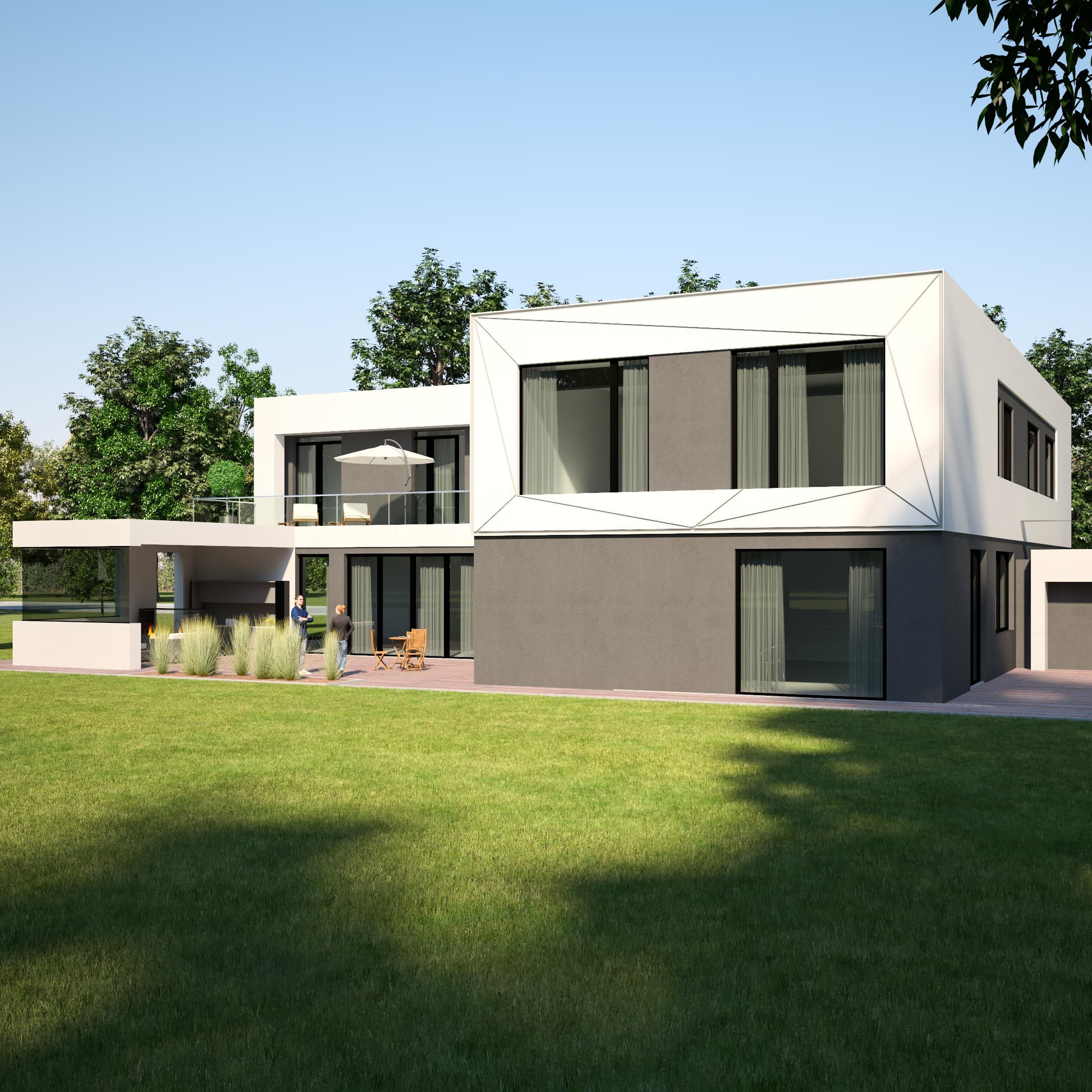 Neubau einer Stadtvilla mit Einliegerwohnung 