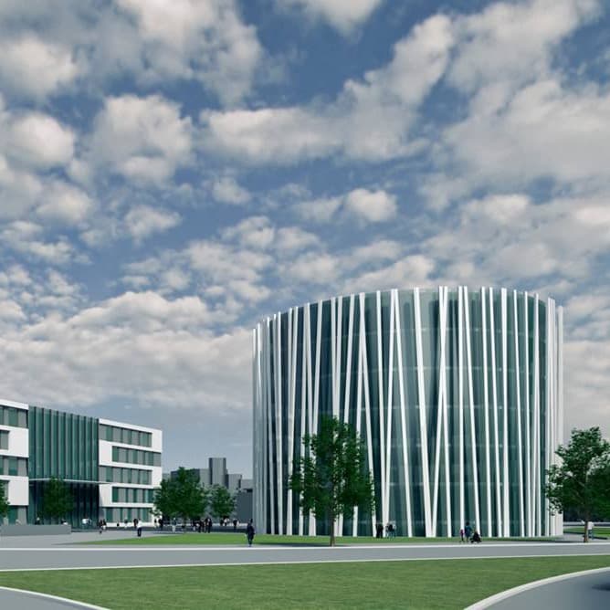 Neubau der WAZ - Zentrale