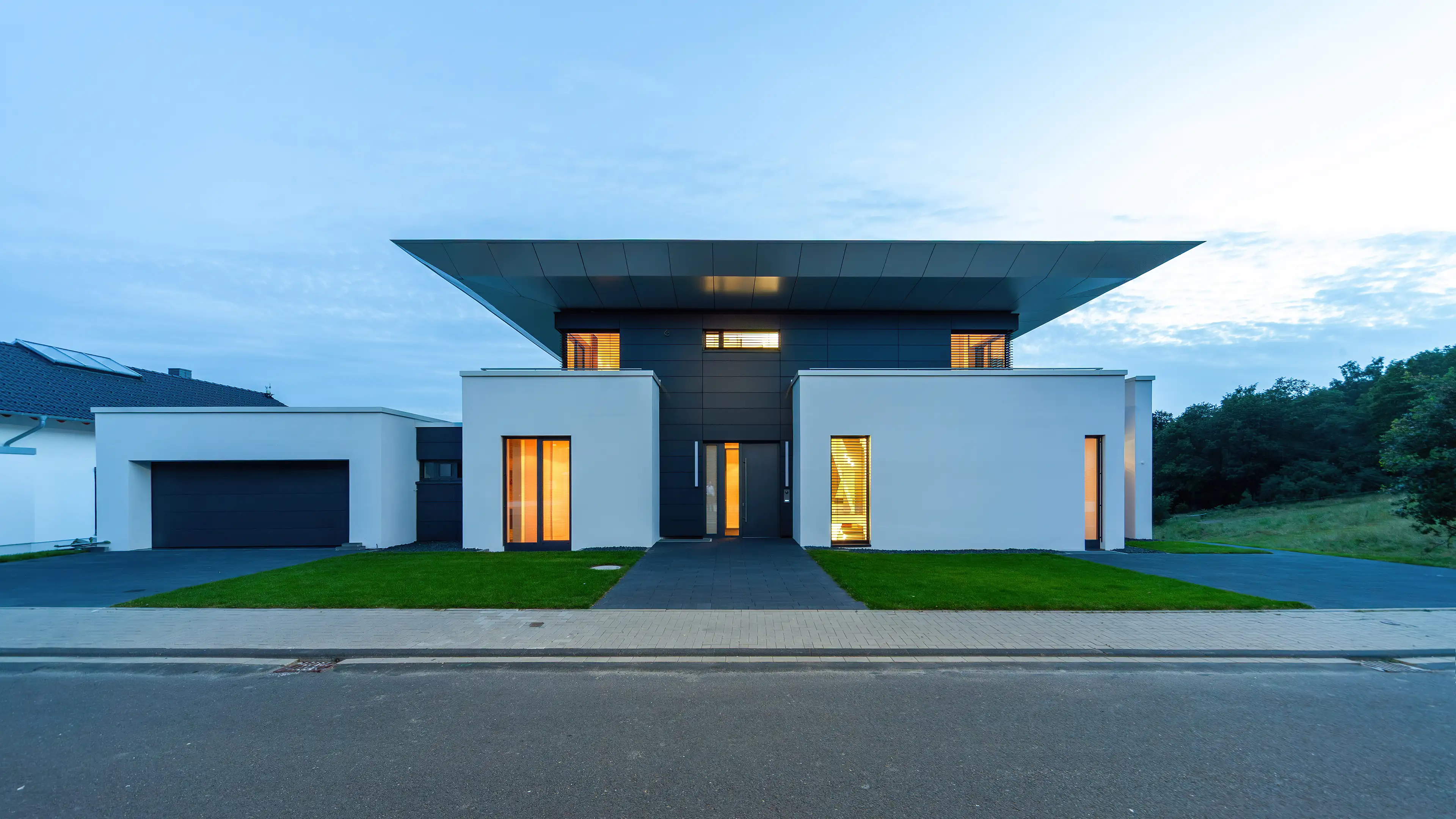 Neubau eines Wohn- und Passivhauses